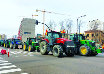 Tractoradas de protesta por agricultores en 2024.