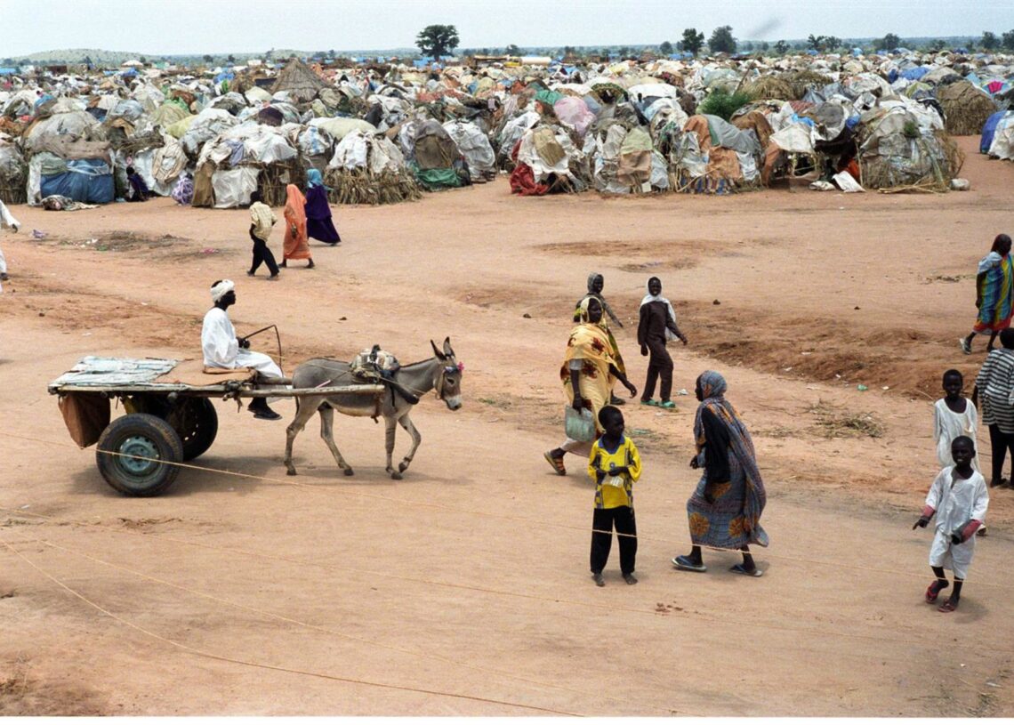 Archivo - Un campamento de desplazados internos en los alrededores de la ciudad de Nyala, en Darfur, Sudán (archivo)Europa Press/Contacto/John Robinson - Archivo