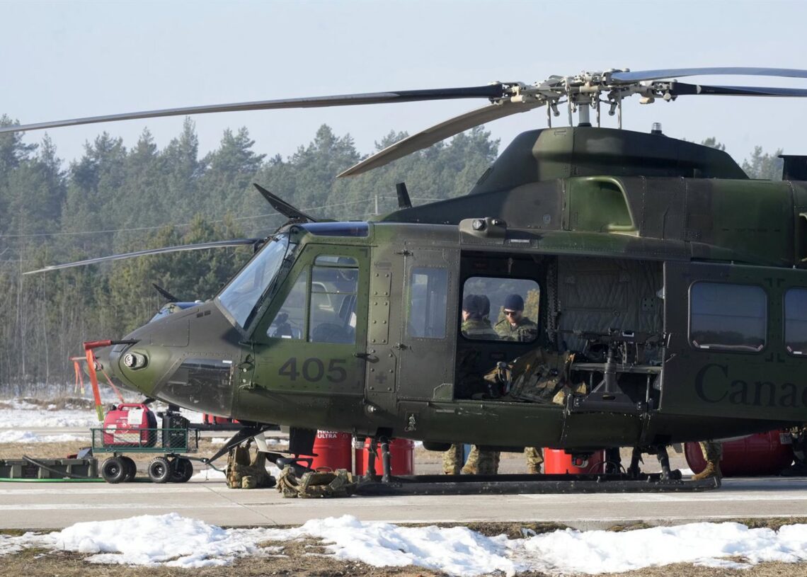 Archivo - Helicópero ECH-146 Griffin de Canadá durante unas maniobras de la OTAN en LetoniaEuropa Press/Contacto/Ints Kalnins - Archivo