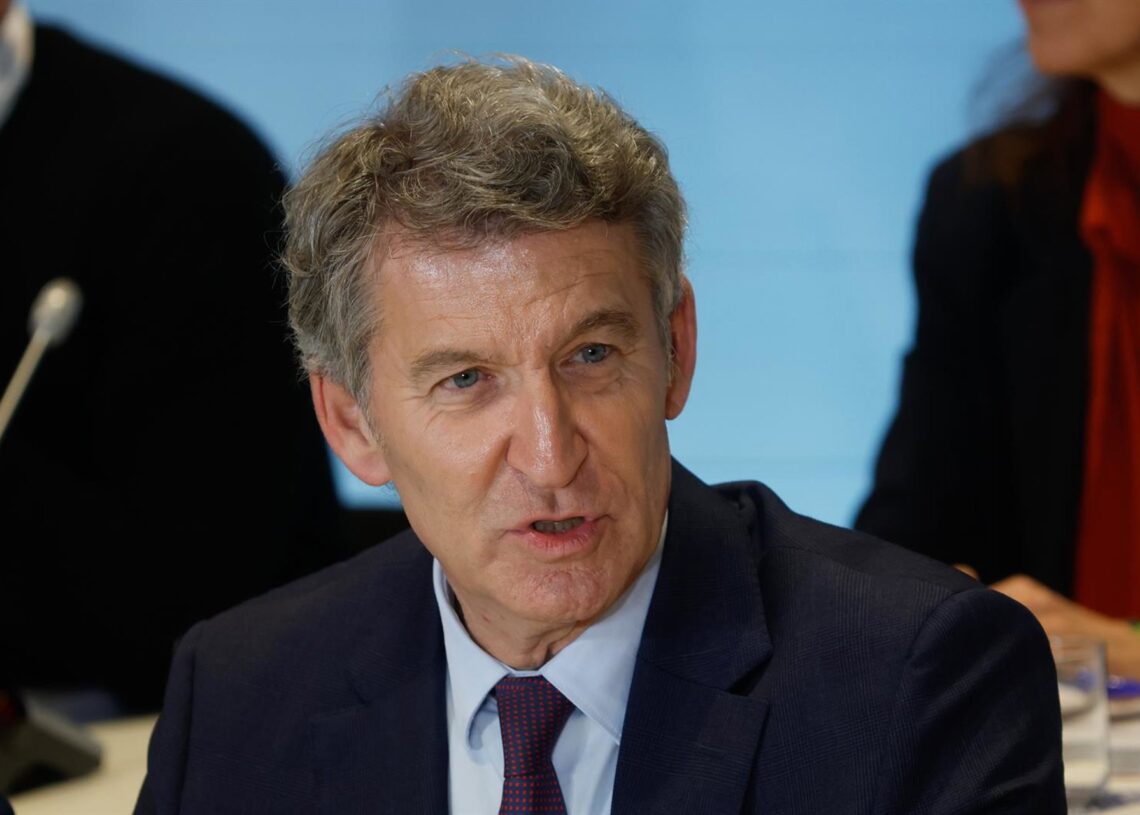 El presidente del Partido Popular, Alberto Núñez Feijóo, preside el Comité Ejecutivo Nacional del partido, en la sede nacional del PP, a 3 de noviembre de 2025, en Madrid (España). El Comité Ejecutivo Nacional del Partido Popular se ha reunido tras el anuAlejandro Martínez Vélez - Europa Press