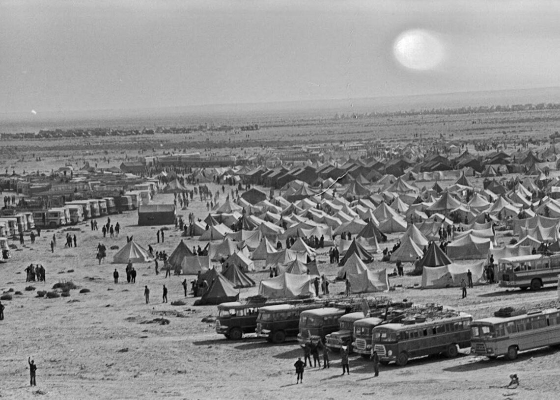 Concentración de marroquíes durante la Marcha VerdeARCHIVO EUROPA PRESS