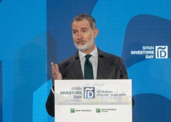 Archivo - El Rey Felipe VI interviene durante la XV Edición del Spain Investors Day (SID), en el Hotel Mandarín Oriental Ritz, a 15 de enero de 2025, en Madrid (España). Alberto Ortega - Europa Press - Archivo