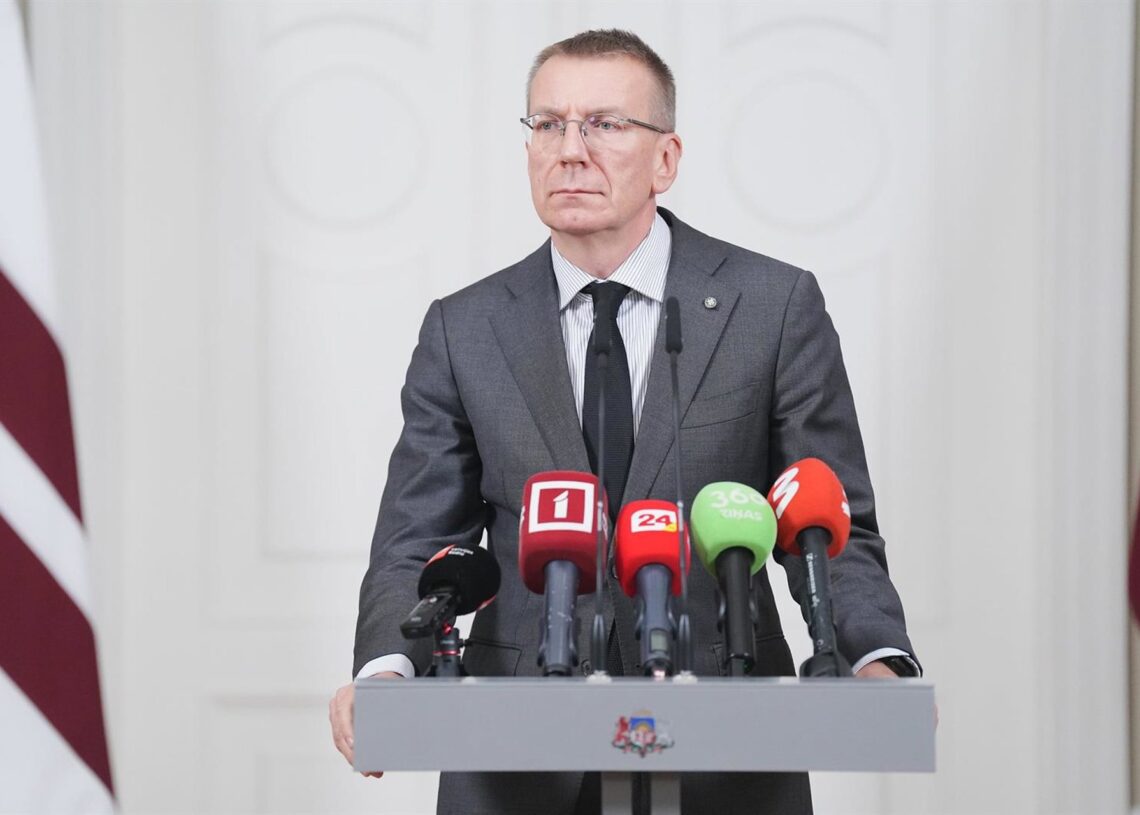 El presidente de Letonia, Edgar Rinkevics, comparece ante los mediosPRESIDENCIA DE LETONIA/ILMARS ZNOTINS