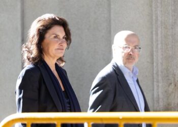 La jefa de la Fiscalía Provincial de Madrid, Pilar Rodríguez, a su salida de la primera jornada del juicio al fiscal general del Estado, Álvaro García Ortiz, en el Tribunal Supremo, a 3 de noviembre de 2025, en Madrid (España). Eduardo Parra - Europa Press
