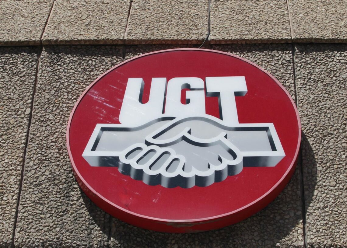 Archivo - Sede de UGT, logo de UGT, Unión General de TrabajadoresEUROPA PRESS - Archivo