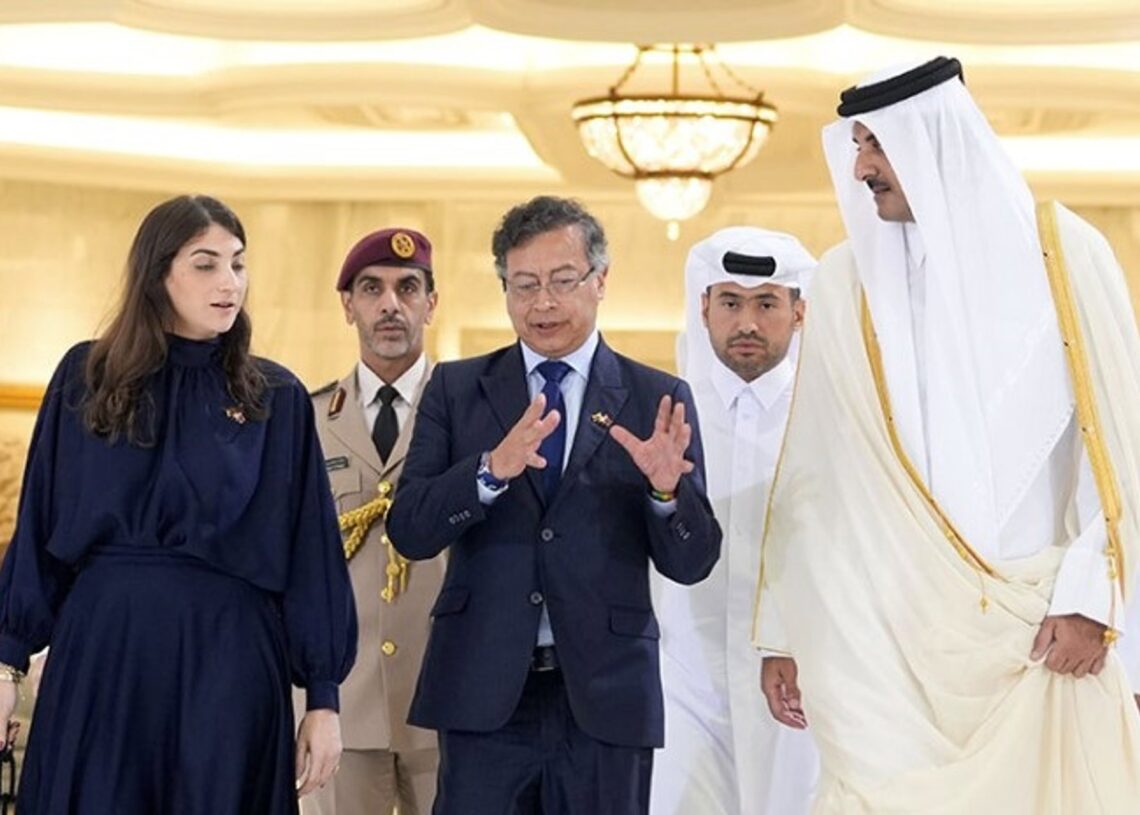 El presidente de Colombia, Gustavo Petro, durante su visita a QatarPRESIDENCIA DE COLOMBIA
