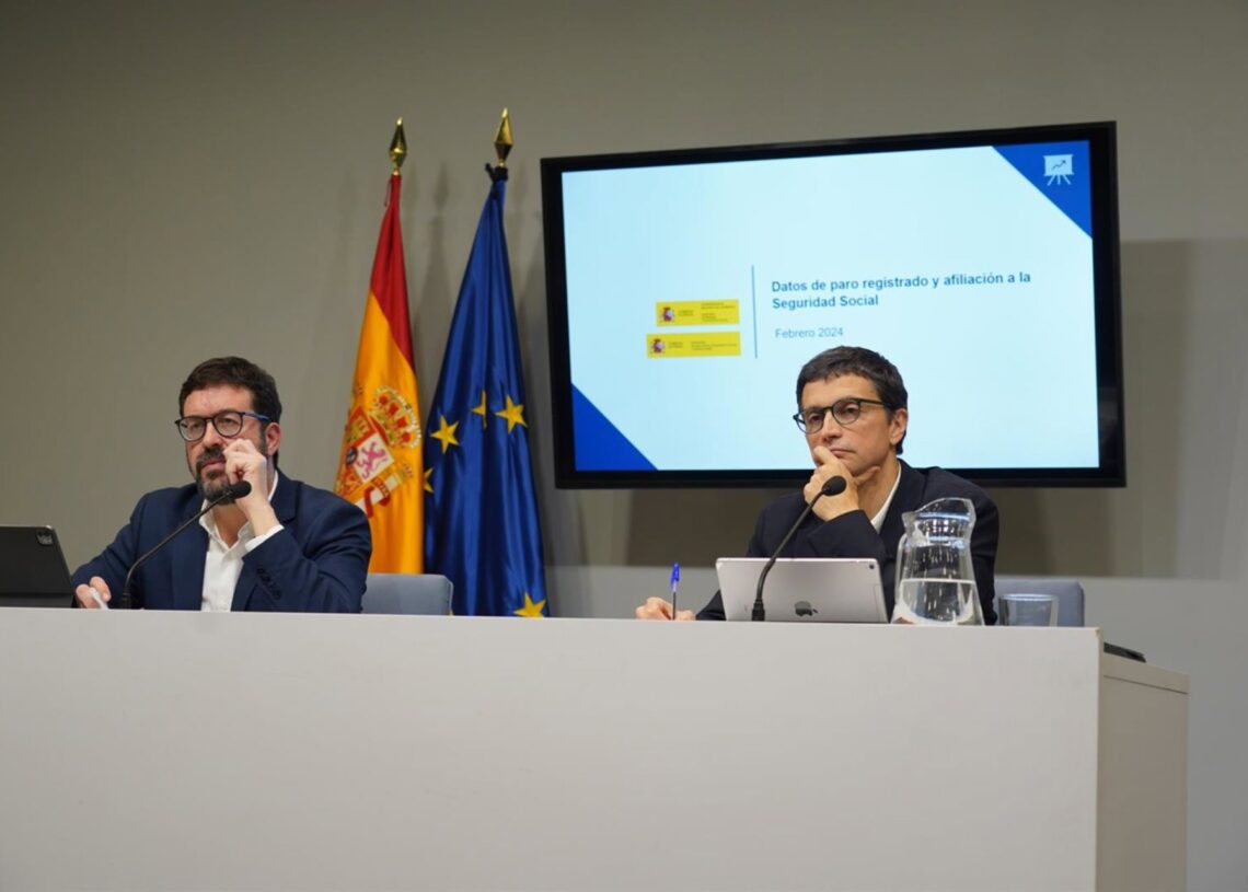 Archivo - Los secretarios de Estado de Trabajo, Joaquín Pérez Rey, y de Seguridad Social y Pensiones, Borja Suárez.MINISTERIO DE SEGURIDAD SOCIAL - Archivo