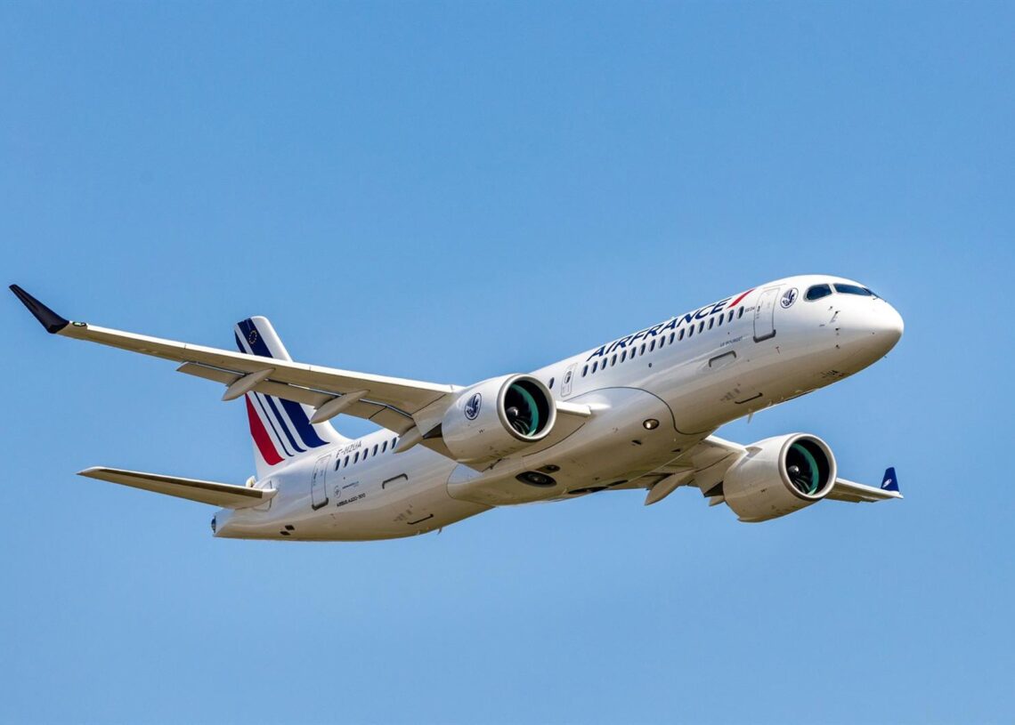Archivo - Avión A220 de Air France.PATRICK DESROCHERS - Archivo