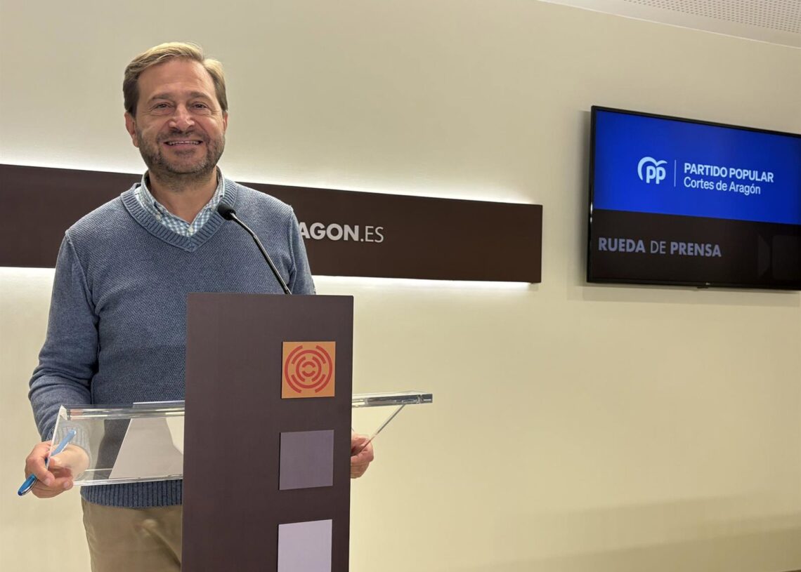El portavoz del PP Aragón, Fernando Ledesma.EUROPA PRESS.