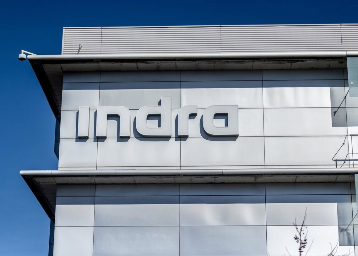 Archivo - Fachada de la sede de Indra.Ricardo Rubio - Europa Press - Archivo