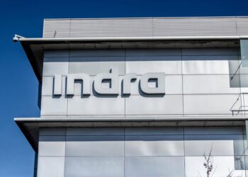 Archivo - Fachada de la sede de Indra.Ricardo Rubio - Europa Press - Archivo