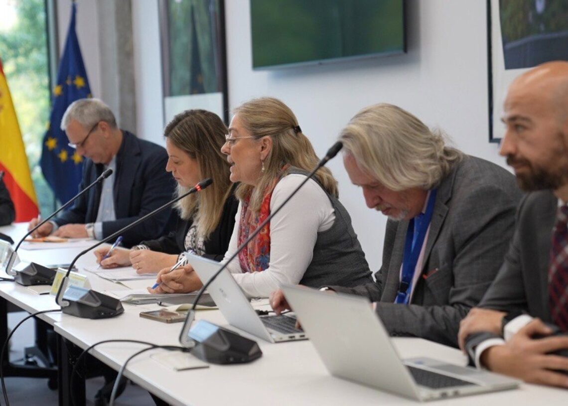 La secretaria de Estado de Función Pública, Consuelo Sánchez Naranjo, durante la reunión con CCOO, UGT y CSIFMINISTERIO DE FUNCIÓN PÚBLICA