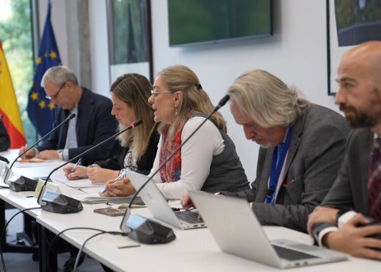 La secretaria de Estado de Función Pública, Consuelo Sánchez Naranjo, durante la reunión con CCOO, UGT y CSIFMINISTERIO DE FUNCIÓN PÚBLICA