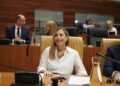 Archivo - La presidenta de la Junta de Extremadura, María Guardiola, durante un pleno ordinario de la Asamblea de Extremadura.Andrés Rodríguez - Europa Press - Archivo