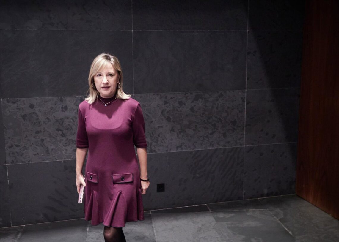 Archivo - La portavoz del Gobierno de Navarra y consejera de Interior, Función Pública y Justicia, Amparo López.EDUARDO SANZ-EUROPA PRESS - Archivo