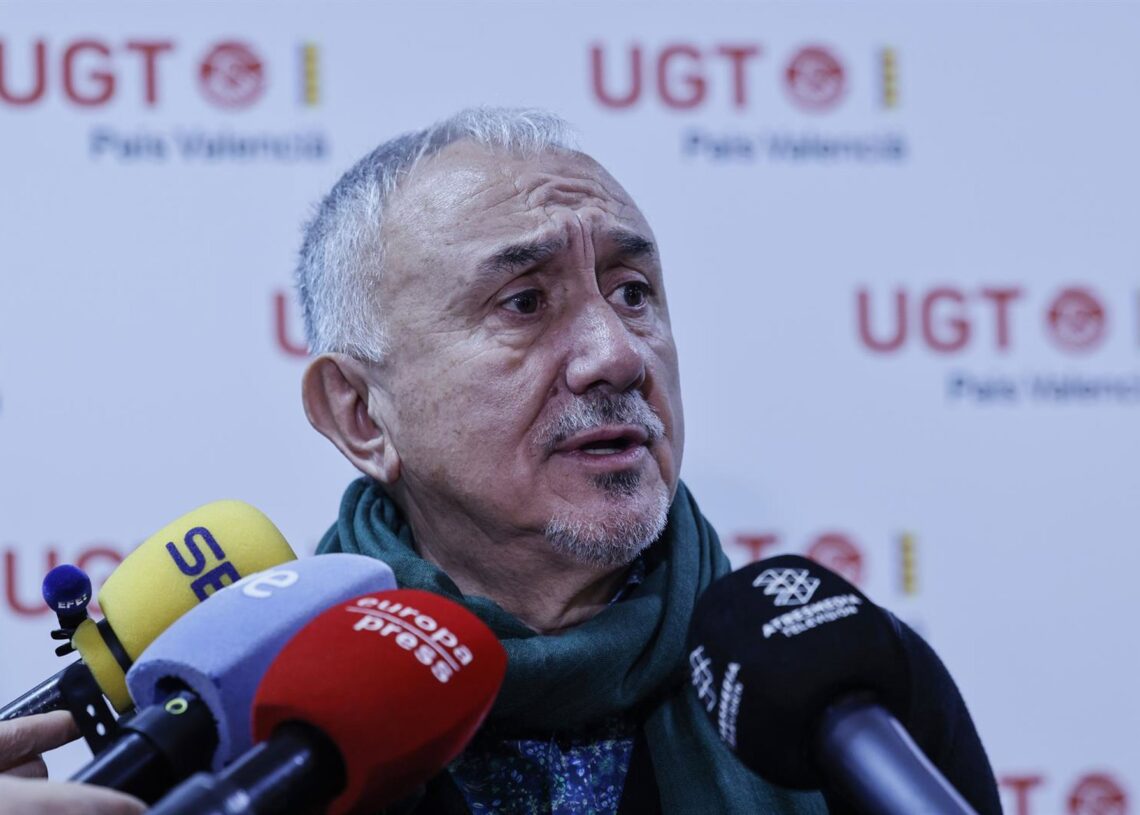 El secretario general de UGT, Pepe Álvarez, participa en la apertura de la Escola Sindical 'Societat y Treball', en la sede de UGT-PVRober Solsona - Europa Press