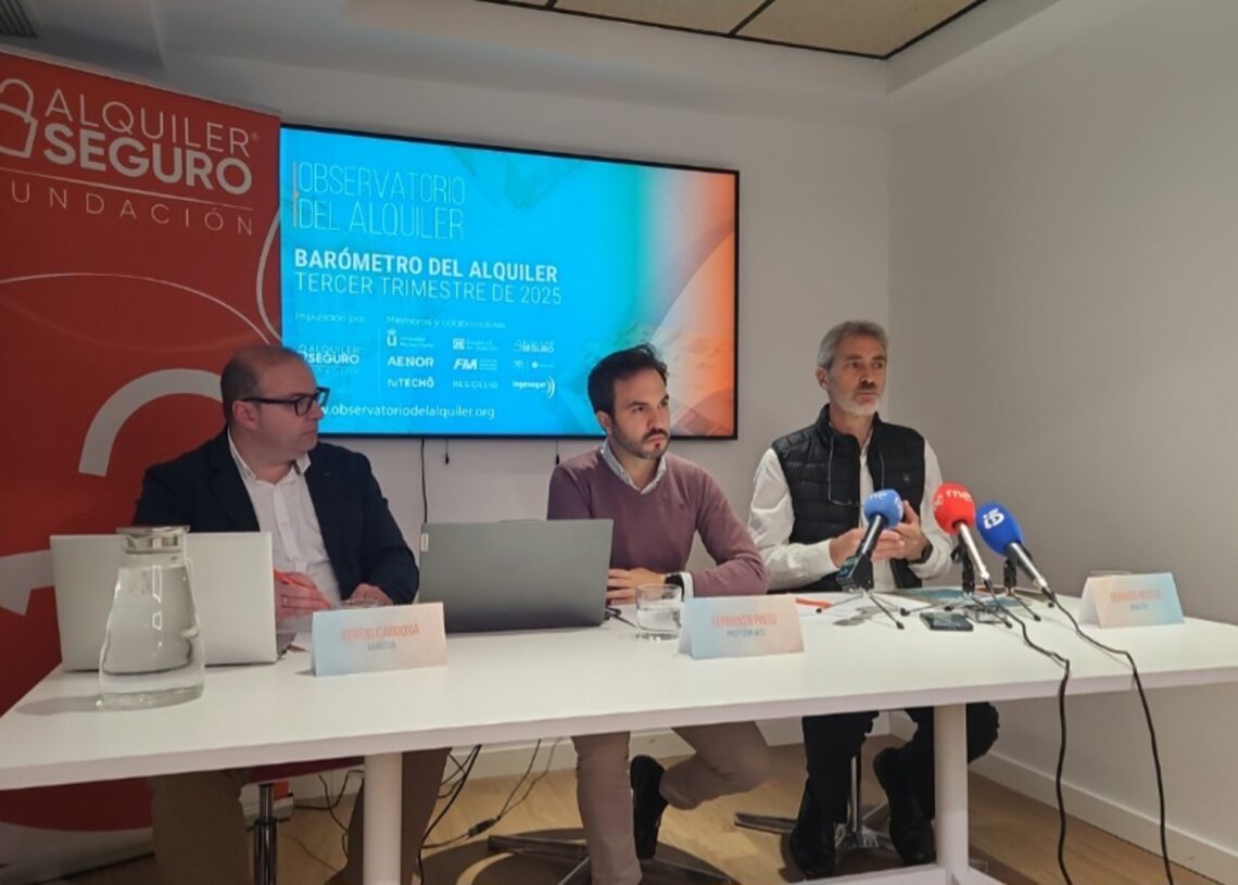 Presentación del Barómetro del Alquiler, con datos correspondientes al tercer trimestre de 2025.EUROPA PRESS