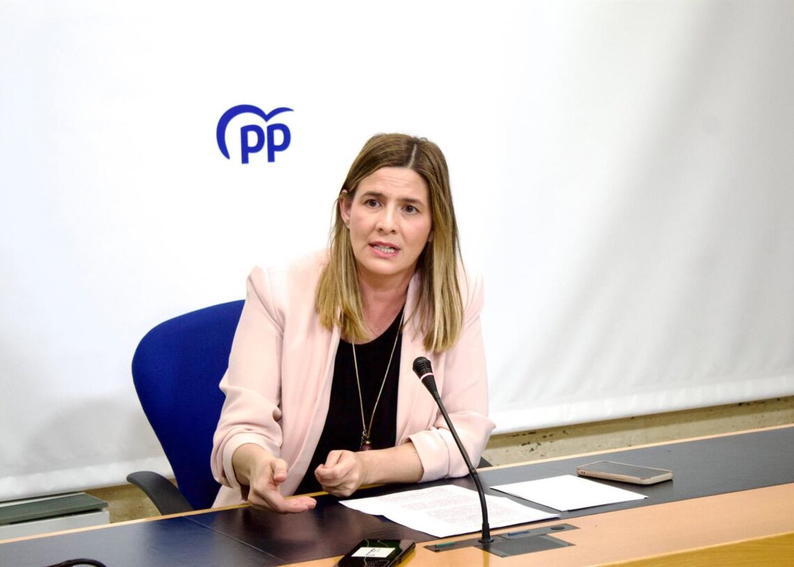 Archivo - La secretaria general y portavoz parlamentaria del Partido Popular de Castilla-La Mancha, Carolina Agudo.PP - Archivo