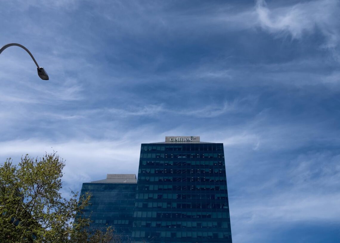 Archivo - Fachada de la sede de Cellnex Telecom, en Barcelona.David Zorrakino - Europa Press - Archivo