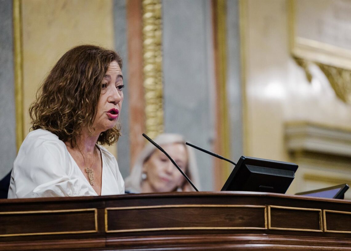 Archivo - La presidenta del Congreso, Francina ArmengolCarlos Luján - Europa Press - Archivo