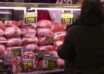 Archivo - Piezas de ternera expuestas en una carnicería en un puesto de un mercado, a 15 de marzo de 2023, en Madrid (España). El Índice de Precios de Consumo (IPC) ha subido un 0,9% en febrero en relación al mes anterior y elevó una décima su tasa interaEduardo Parra - Europa Press - Archivo