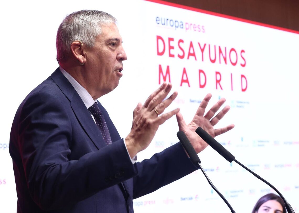 El presidente de IFEMA Madrid, José Vicente de los Mozos, durante un desayuno informativo en el Meeting Place, a 7 de noviembre de 2025, en Madrid (España).Eduardo Parra - Europa Press