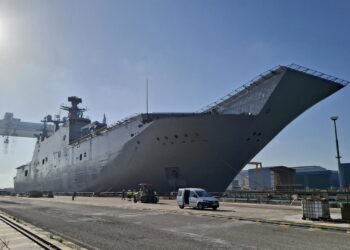 Archivo - El buque Juan Carlos I en el astillero de Navantia en Puerto Real.NAVANTIA - Archivo