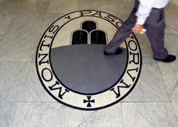 Archivo - Logo del banco italiano Monte dei Paschi di Siena (BMPS).EUROPA PRESS - Archivo