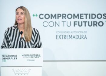 Archivo - La presidenta de la Junta de Extremadura, María Guardiola, en una imagen de archivoJUNTA DE EXTREMADURA - Archivo