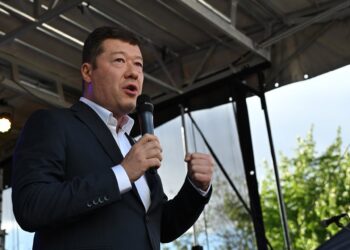 Archivo - El líder del partido ultraderechista Libertad y Democracia Directa, Tomio Okamura, en una imagen de archivo. Europa Press/Contacto/Tomas Tkacik - Archivo