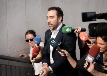 Archivo - El empresario Víctor de Aldama llega a declarar como testigo y expresidente del Zamora Club de Fútbol por el ascenso del Andorra ante la juez de Majadahonda, a 18 de junio de 2025, en Madrid (España). Diego Radamés - Europa Press - Archivo