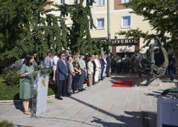 Archivo - La directora general de la Guardia Civil, Mercedes González, durante el acto en memoria de los guardias civiles víctimas del terrorismo, en la plaza de la Repúbllica Domincana, a 14 de julio e 2025, en Madrid (España). Jesús Hellín - Europa Press - Archivo