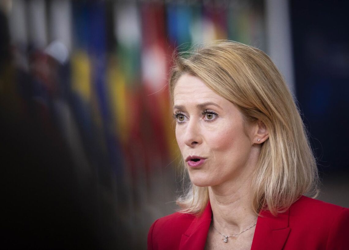 La alta representante de la UE para Asuntos Exteriores, Kaja KallasEuropa Press/Contacto/Nicolas Landemard