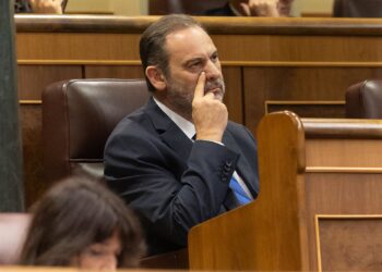 El diputado José Luis Ábalos, durante una sesión de control al Gobierno, en el Congreso.Eduardo Parra - Europa Press