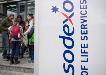 Archivo - Entrada a una de las sedes de la empresa de catering SodexoFabian Sommer/dpa - Archivo