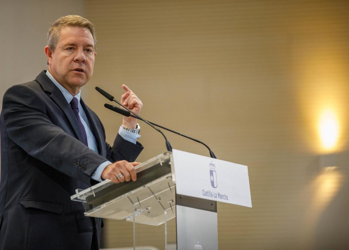 El presidente de Castilla-La Mancha, Emiliano García-Page.JCCM/DAVID ESTEBAN GONZALEZ