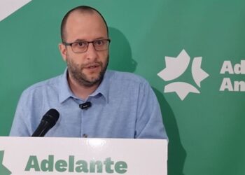 Archivo - El secretario de Organización de Adelante Andalucía, Néstor Salvador, en rueda de prensa. (Foto de archivo).EUROPA PRESS - Archivo