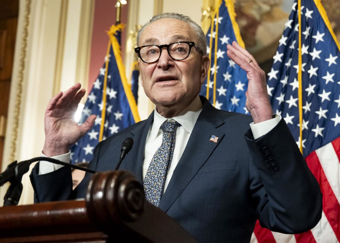 El líder de la minoría demócrata en el Senado de Estados Unidos, Chuck SchumerEuropa Press/Contacto/Michael Brochstein