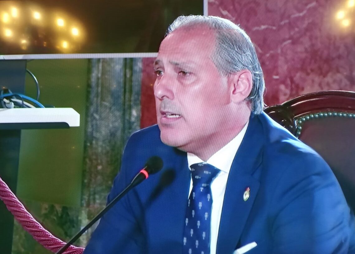 El decano del Ilustre Colegio de la Abogacía de Madrid (ICAM), Eugenio Ribón, durante su declaración en el juicio al fiscal general del Estado. A 11 de noviembre de 2025.TRIBUNAL SUPREMO