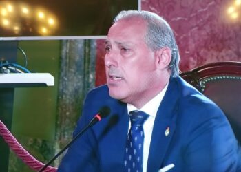 El decano del Ilustre Colegio de la Abogacía de Madrid (ICAM), Eugenio Ribón, durante su declaración en el juicio al fiscal general del Estado. A 11 de noviembre de 2025.TRIBUNAL SUPREMO