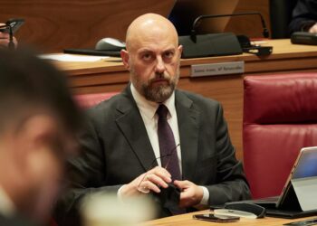 Archivo - El consejero de Economía y Hacienda del Gobierno de Navarra, José Luis Arasti.EUROPA PRESS / Eduardo Sanz - Archivo