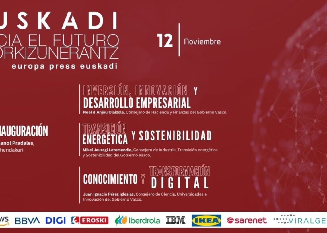 Banner del programa de la jornada económica organizada por Europa Press Euskadi bajo el título "Euskadi hacia el futuro"EUROPA PRESS