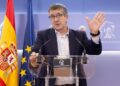 El portavoz del PSOE en el Congreso, Patxi López, durante una rueda de prensa en el Congreso Eduardo Parra - Europa Press