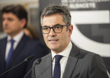 El ministro de la Presidencia, Justicia y Relaciones con las Cortes, Félix Bolaños, interviene durante la inauguración del XXI Congreso de Foro Judicial Independiente, a 5 de noviembre de 2025, en Albacete, Castilla-La Mancha (España).Víctor Fernández - Europa Press