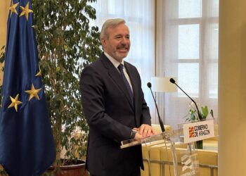 El presidente del Gobierno de Aragón, Jorge Azcón.EUROPA PRESS.