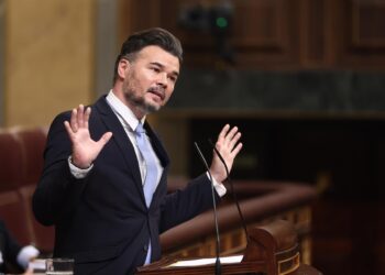 El portavoz de ERC en el Congreso, Gabriel Rufián, durante una sesión de control al Gobierno, en el Congreso de los Diputados, a 12 de noviembre de 2025, en Madrid (España). Eduardo Parra - Europa Press