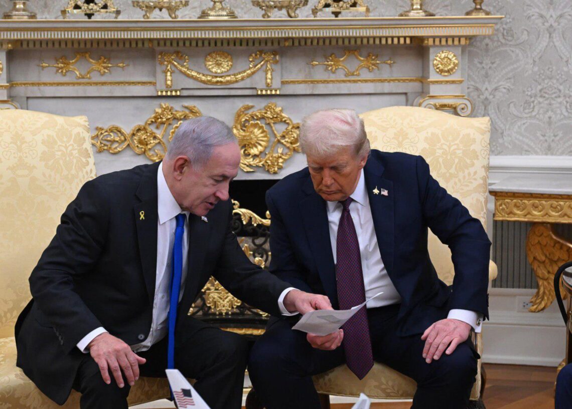 Archivo - El primer ministro israelí, Benjamin Netanyahu, junto al presidente de EEUU, Donald Trump, en una imagen de archivo. Avi Ohayon/Israel Gpo/ZUMA Press / DPA - Archivo