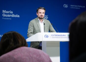 El secretario general del PP de Extremadura, Abel Bautista, en una imagen de archivoPP EXTREMADURA