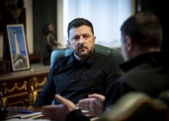 Volodimir Zelenski, presidente de Ucrania.Europa Press/Contacto/Ukraine Presidency/Ukrainian