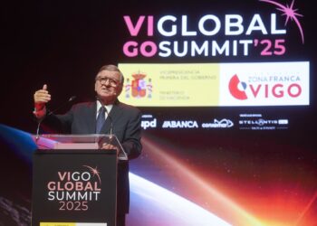 El expresidente de la Comision Europea, José Manuel Durão Barroso, participa en la Vigo Global Summit, a 12 de noviembre de 2025, en Vigo, Pontevedra, Galicia (España). El Vigo Global Summit es un congreso sobre economía en el que se analizan los ejes clJavier Vázquez - Europa Press